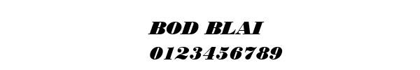 Fuente BOD BLAI.TTF