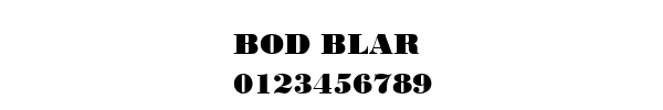 Fuente BOD BLAR.TTF
