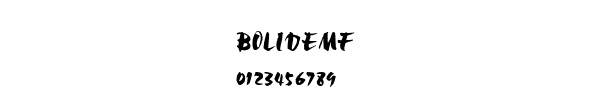 Fuente BOLIDEMF.TTF