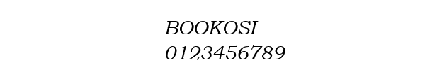 Fuente BOOKOSI.TTF