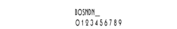 Fuente BOSNDN__.TTF