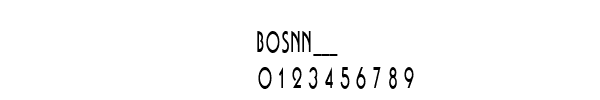 Fuente BOSNN___.TTF