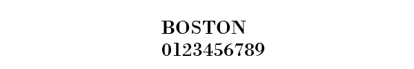 Fuente BOSTON.TTF