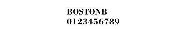 Fuente BOSTONB.TTF