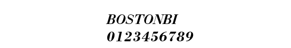 Fuente BOSTONBI.TTF
