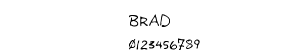 Fuente BRAD.TTF