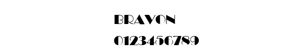 Fuente BRAVON.TTF