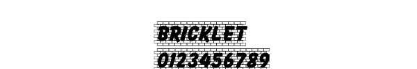 Fuente BRICKLET.TTF