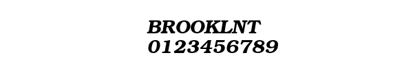 Fuente BROOKLNT.TTF