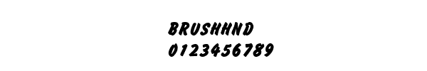 Fuente BRUSHHND.TTF