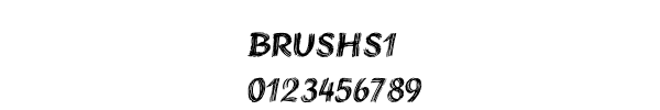 Fuente BRUSHS1.TTF