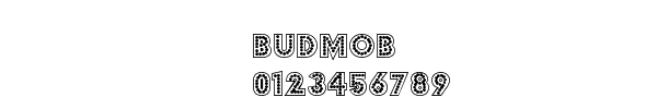 Fuente BUDMOB.TTF