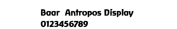 Fuente Baar  Antropos Display.ttf