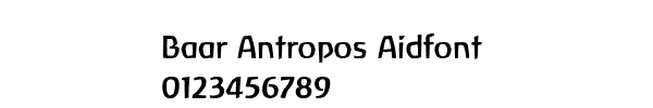 Fuente Baar Antropos Aidfont.ttf
