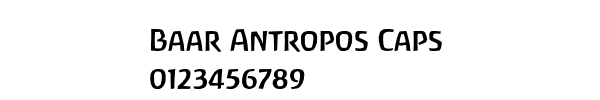 Fuente Baar Antropos Caps.ttf