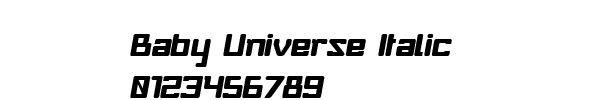 Fuente Baby Universe Italic.ttf