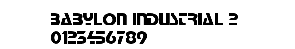 Fuente Babylon Industrial 2.ttf