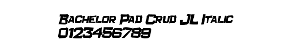 Fuente Bachelor Pad Crud JL Italic.TTF