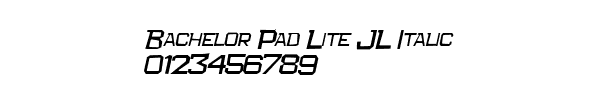 Fuente Bachelor Pad Lite JL Italic.TTF