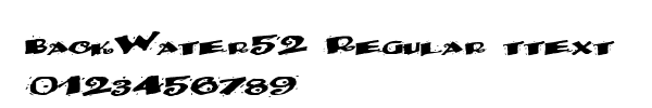 Fuente BackWater52 Regular ttext.ttf