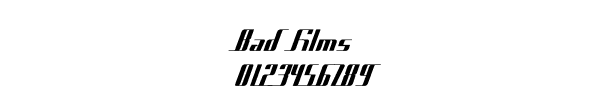 Fuente Bad films.ttf