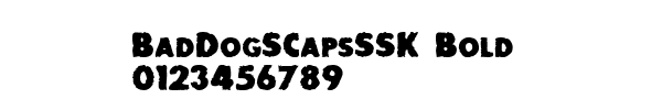 Fuente BadDogSCapsSSK Bold.ttf