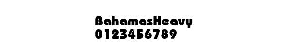 Fuente BahamasHeavy.ttf