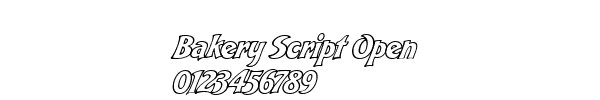 Fuente Bakery Script Open.ttf