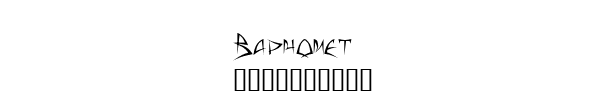 Fuente Baphomet.ttf
