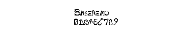 Fuente Basehead.ttf