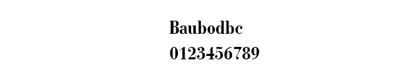 Fuente Baubodbc.ttf