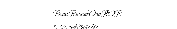 Fuente Beau Rivage One ROB.ttf