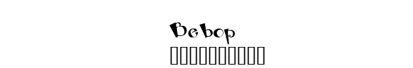Fuente Bebop.ttf