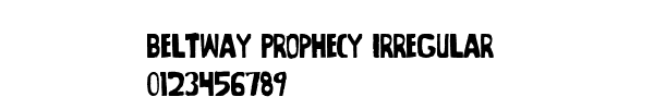 Fuente Beltway Prophecy Irregular.ttf