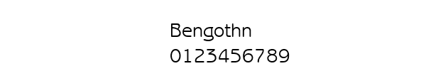 Fuente Bengothn.ttf