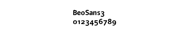 Fuente BeoSans3.ttf