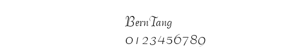 Fuente BernTang.ttf
