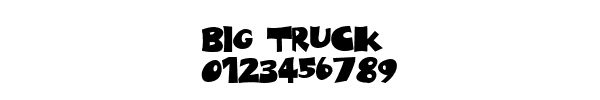 Fuente Big Truck.ttf