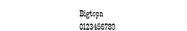 Fuente Bigtopn.ttf