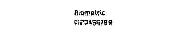 Fuente Biometric.ttf