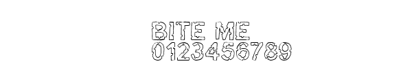Fuente Bite me.ttf
