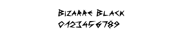 Fuente Bizarre Black.ttf