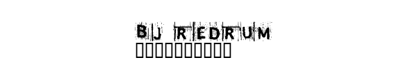 Fuente Bj Redrum.ttf