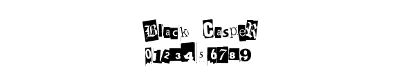 Fuente Black Casper.ttf