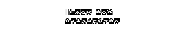 Fuente Black box.ttf