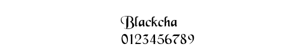 Fuente Blackcha.ttf