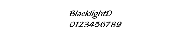 Fuente BlacklightD.ttf