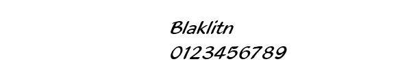 Fuente Blaklitn.ttf