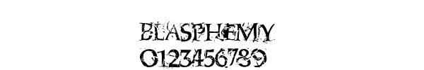 Fuente Blasphemy.ttf