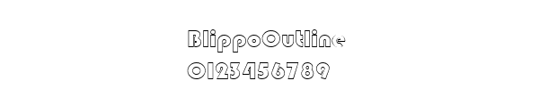 Fuente BlippoOutline.ttf